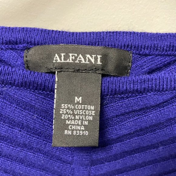 New Alfani Women's Ribbed Snap Detail Sweater - Picture 4 of 8